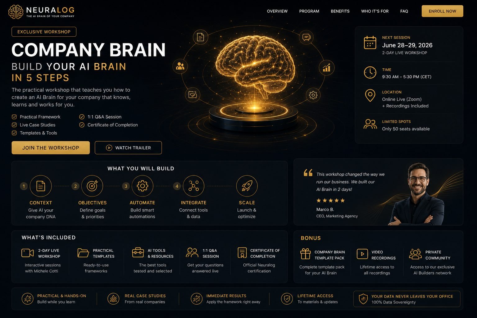 Workshop Neuralog